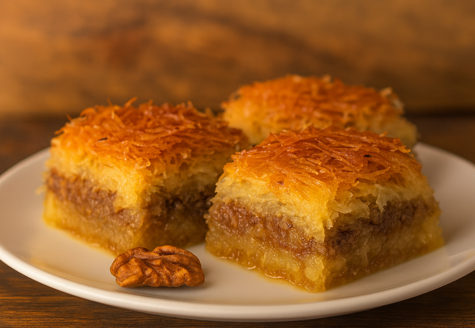 Kadaif sa orasima u agdi - Recept