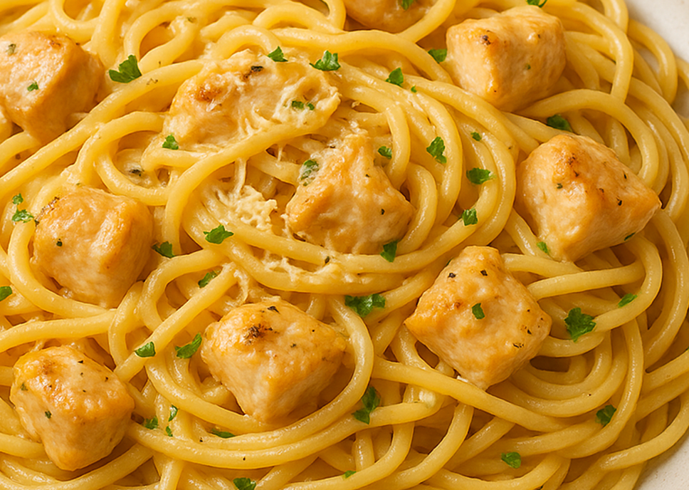 Kremaste špagete s piletinom - recept