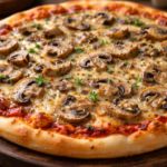 Domaća pizza sa gljivama (šampinjoni) – recept