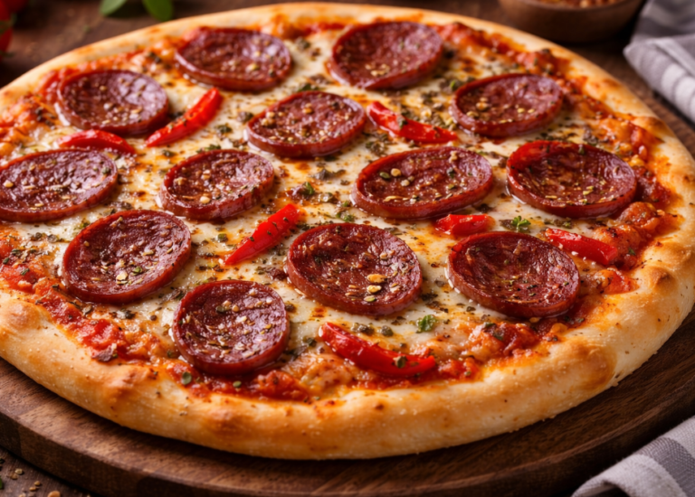 Domaća pizza sa sudžukom – recept